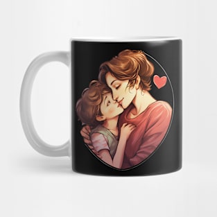 A mother's embrace is where a child finds solace Mug